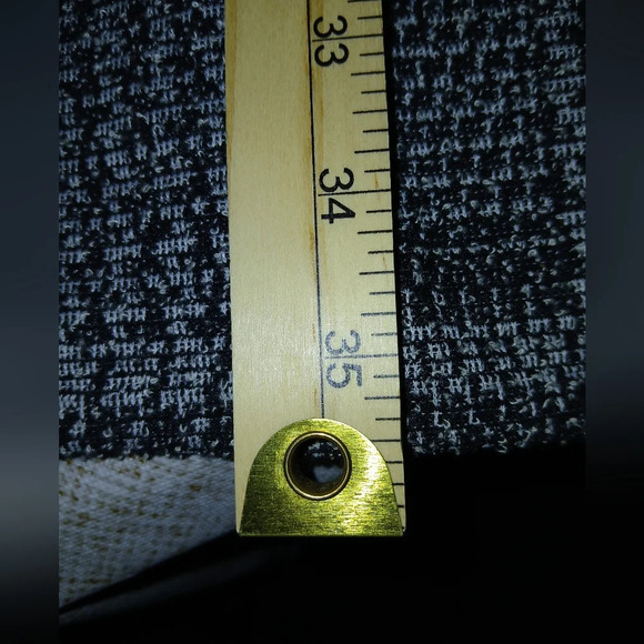 Calvin Klein women's size 10 tweed bell sleeve midi dress black white pl… - Picture 7 of 7